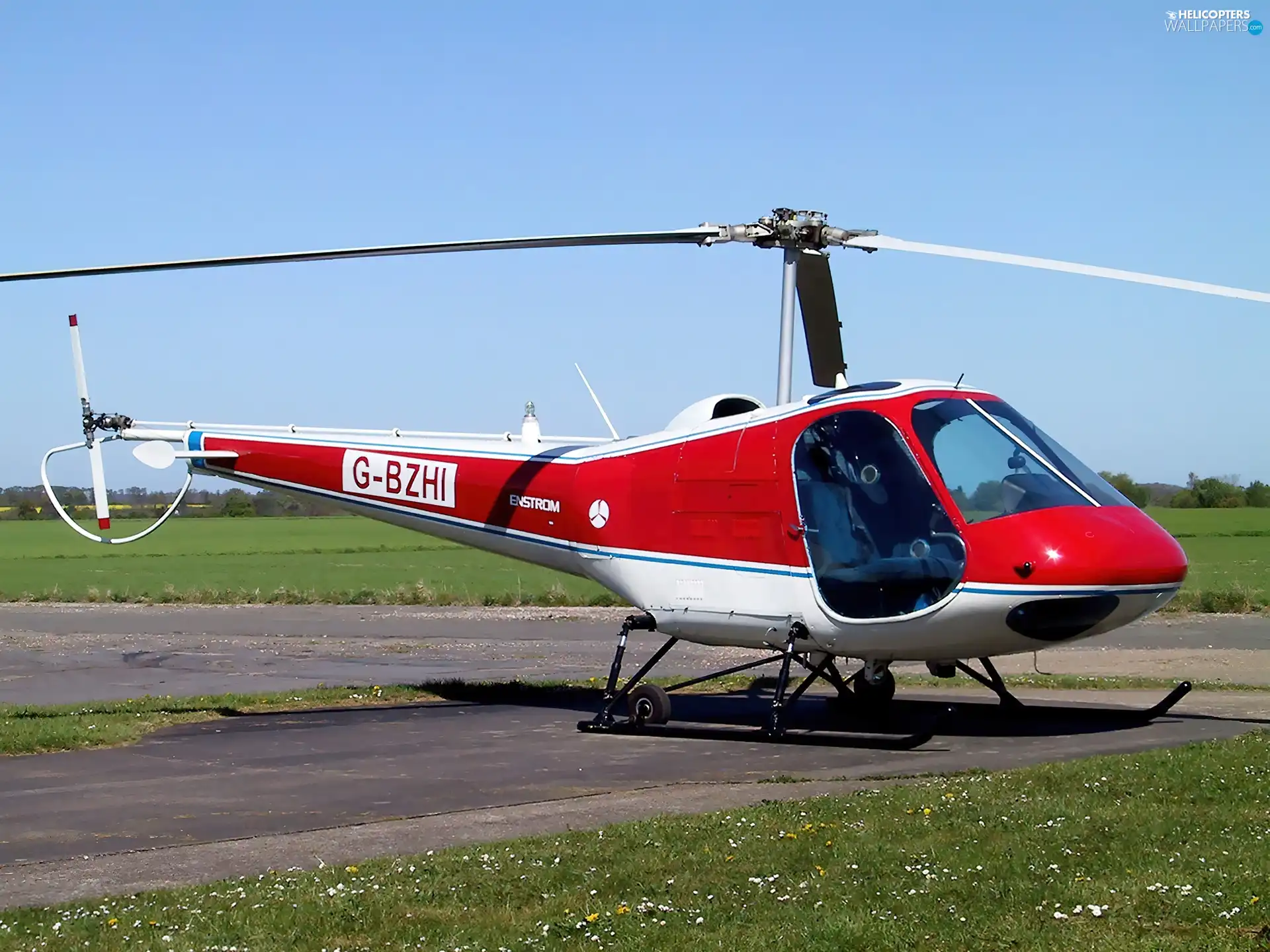 Enstrom F28A, skids